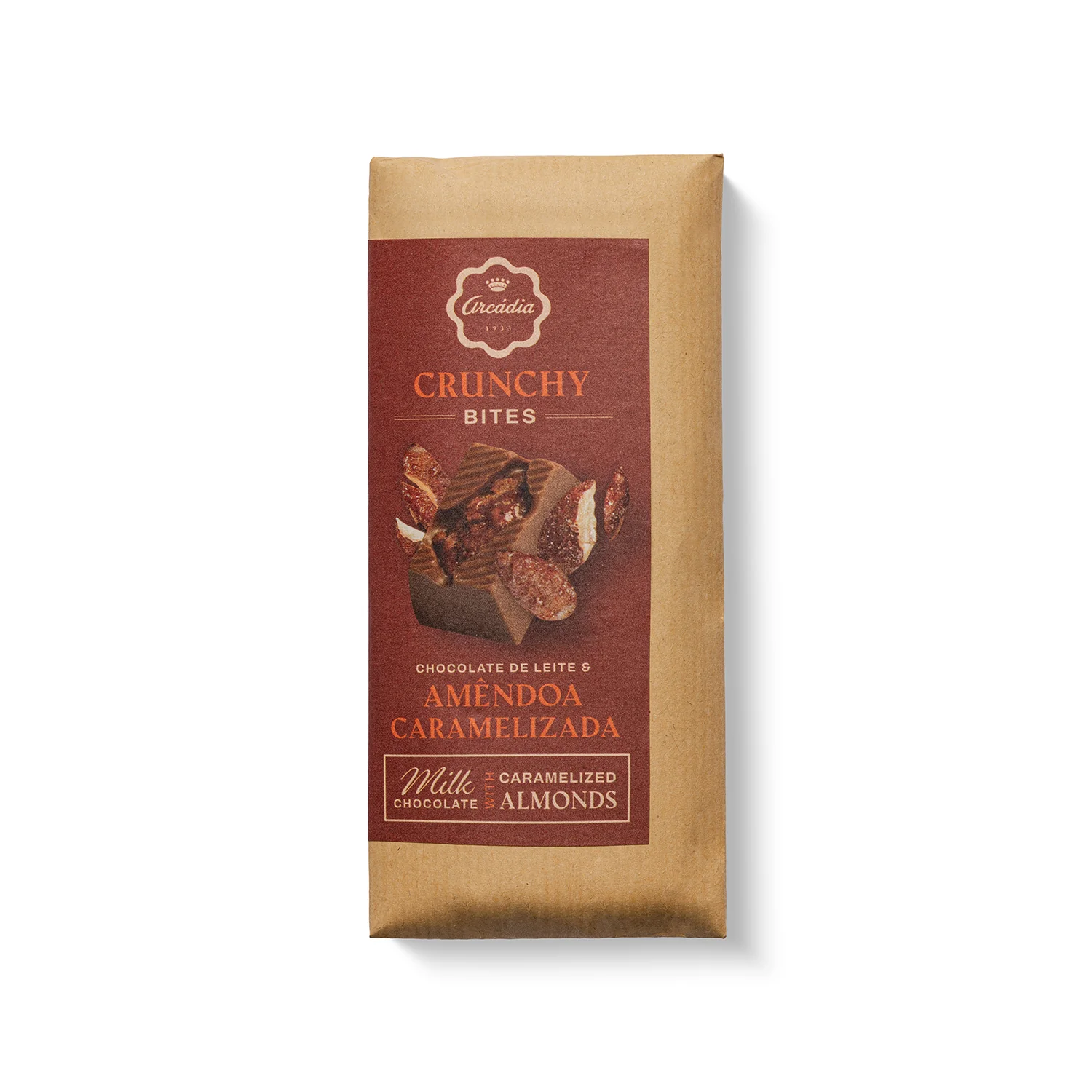 Crunchy Bites - Chocolate de Leite com Amêndoa Caramelizada